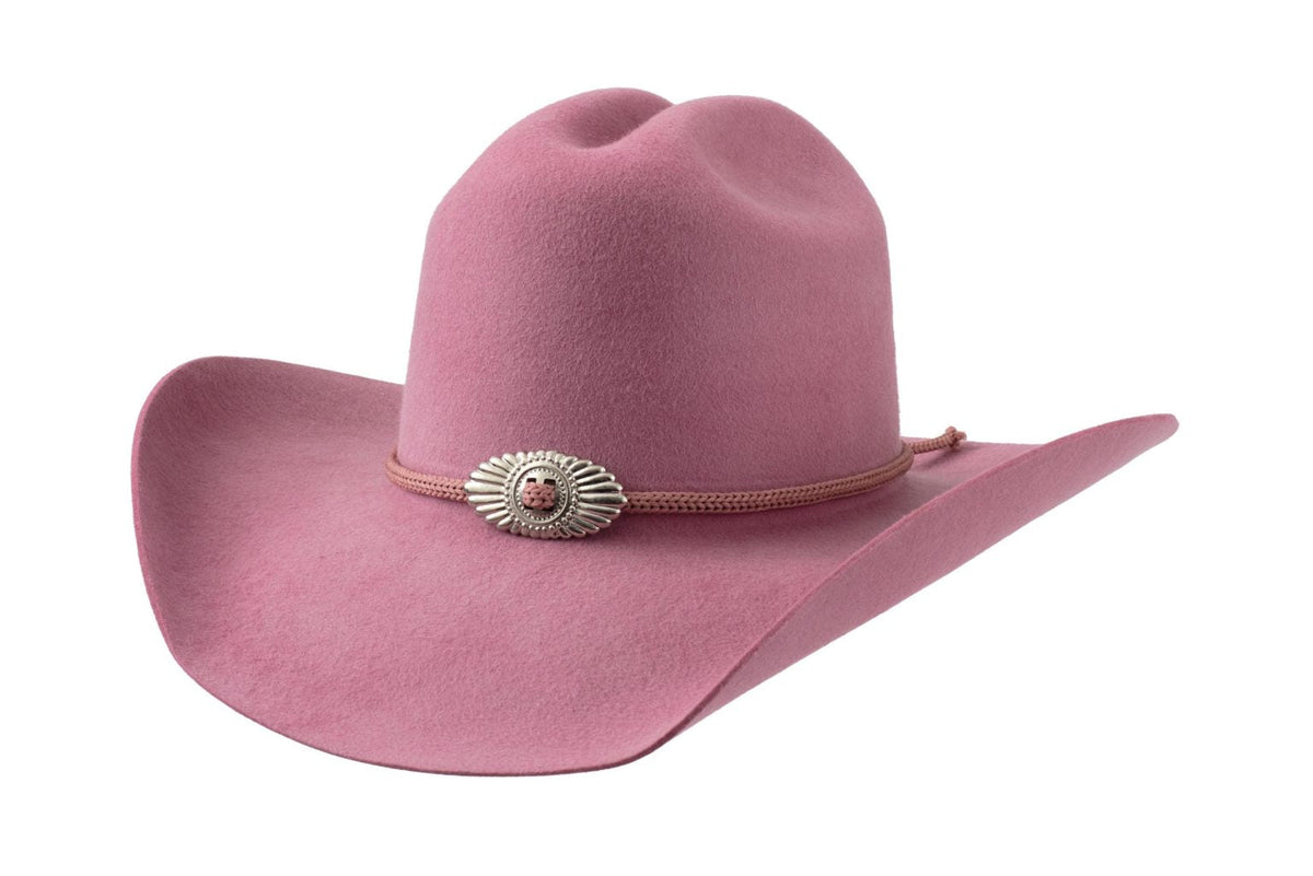88025 pink fur felt Cowboy hat