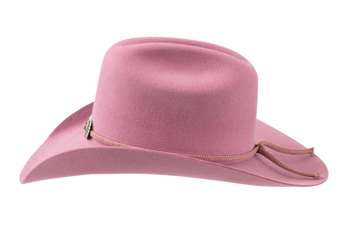 88025 pink fur felt Cowboy hat
